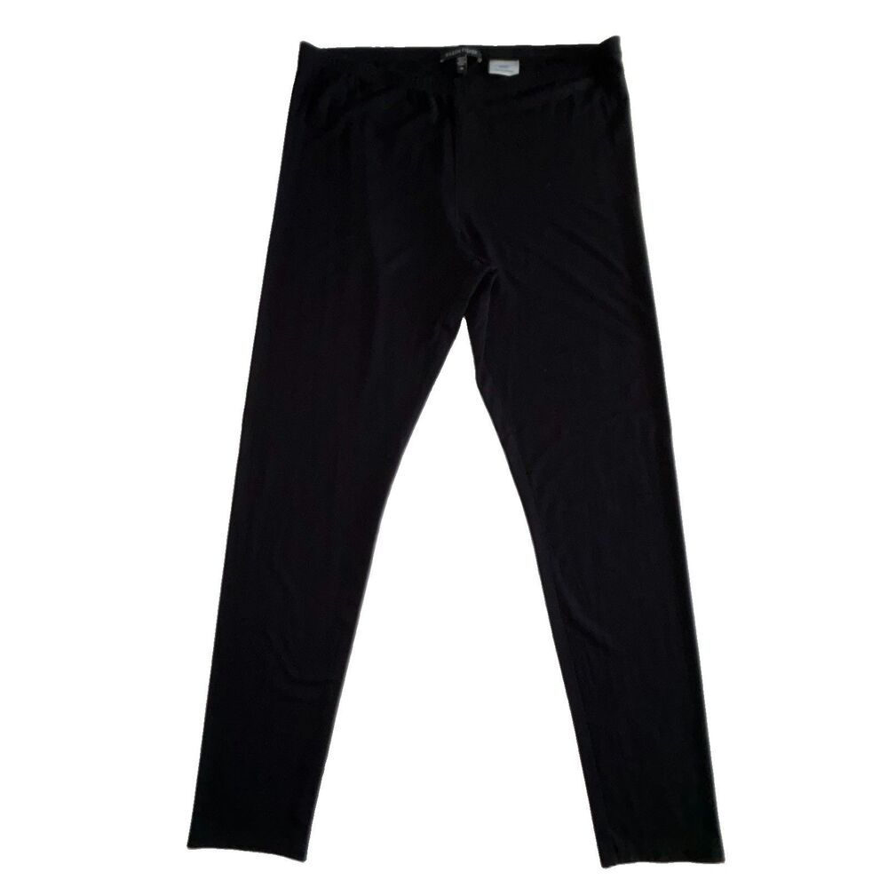 Eileen Fisher Women's Black Pants Size Medium Slim Ankle Stretch Rayon Lycra